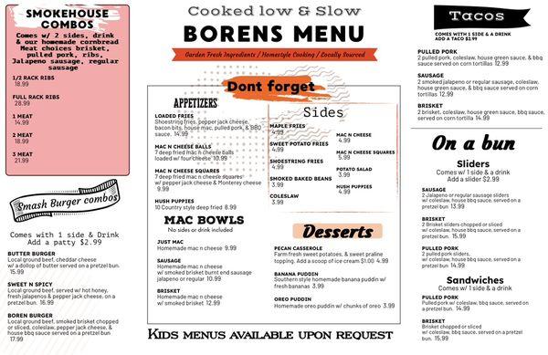 Borens menu