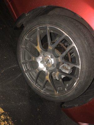 Picture of my flat tire