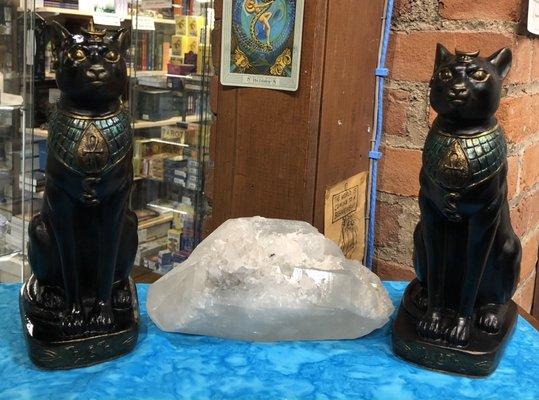 New Bast Statues made exclusively for the shop by local artist Joe Laudati