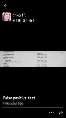 False positive saliva test