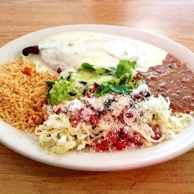 Cheese Enchilada & Chile Relleno combination