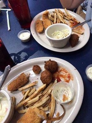 Great Southern style fried catfish, with hush puppies and tartar sauce, highly recommended for fans of this genre of cooking