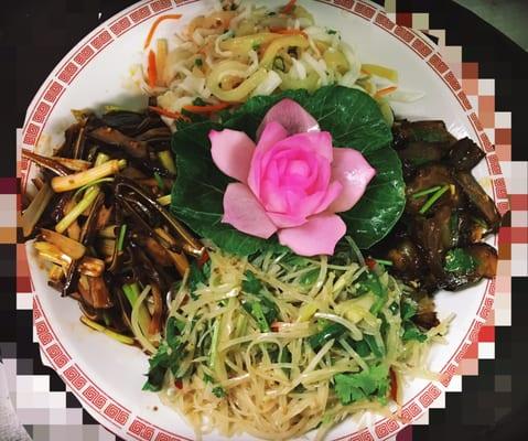 Taiwanese style appetizer combo platter