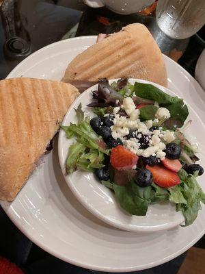 Smoked Turkey half with salad