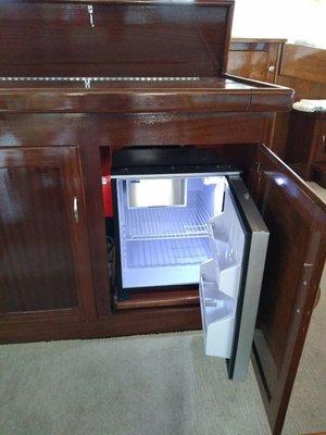 Custom cabinet on a boat