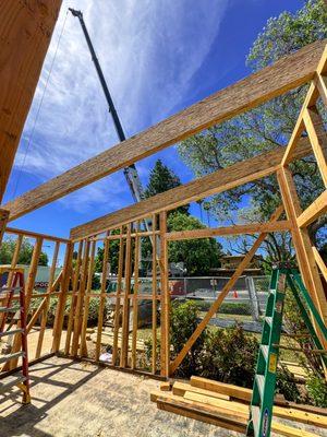 Framing beam installation