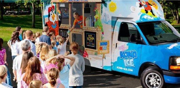 Kids will line up for miles to get Kona Ice!