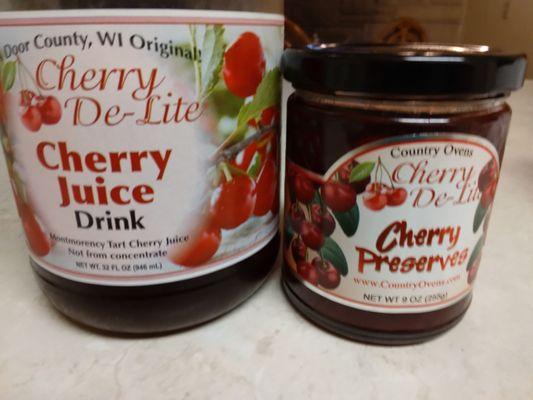 Cherry juice and cherry jam!!