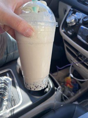 Coconut boba tea