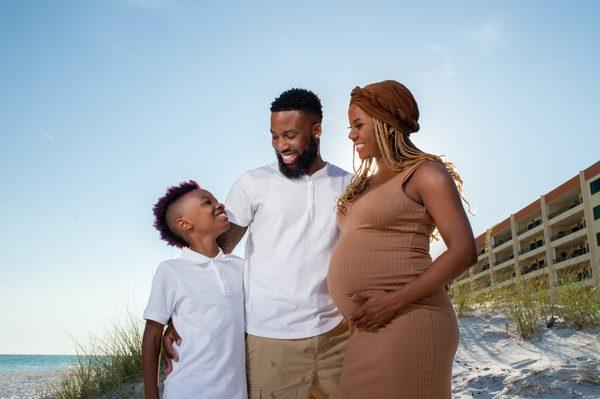 Family on Beach