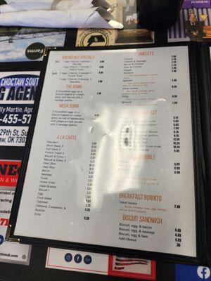 Inside the menu-left side