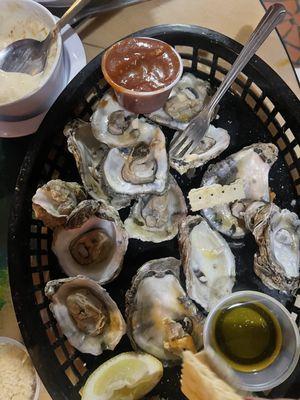 Steamed Oysters on the Half Shell