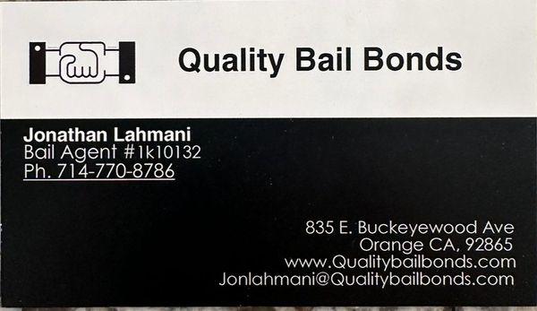 Jon Lahmani licensed bail agent