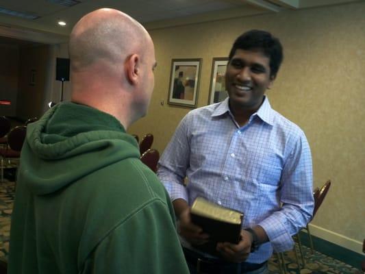 Jeff and Dheeraj, PSU engineering student