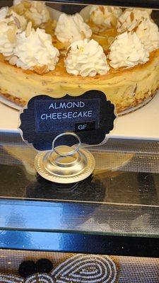 Gluten free Almond Cheesecake April 2022