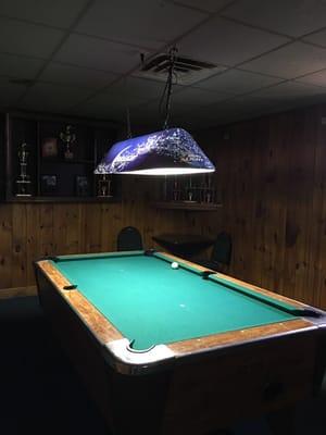 6 pool tables