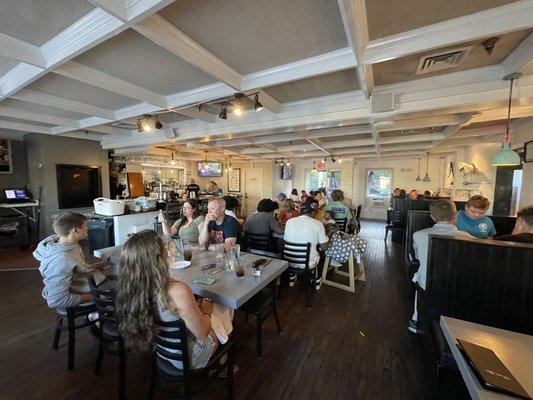 Upstairs dining area