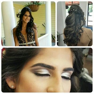 Prom hair and makeup