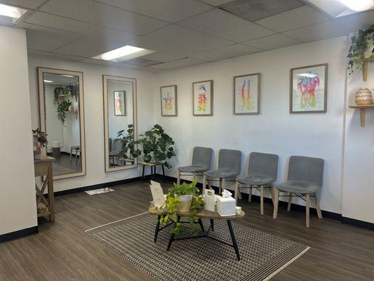 Reception area where our patients can relax.