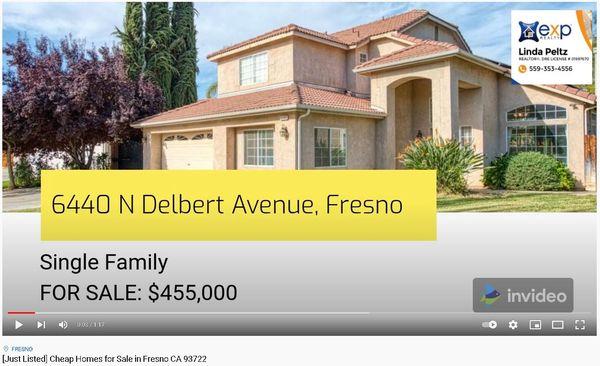 [Just Listed] Cheap Homes for Sale in Fresno CA 93722. Call Realtor Linda Peltz 559-353-4556. View at https://youtu.be/uX4e7xSUKbg