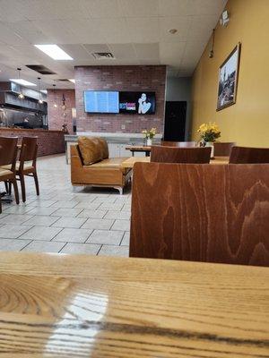 Spacious dining room