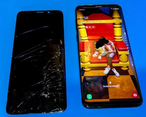 Cell Phone Repair in San Diego, Samsung Galaxy S9+ Screen Replacement.