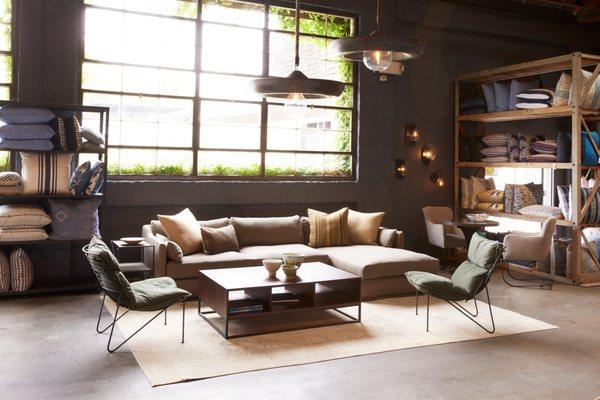 Dexter Sectional and Davis Chairs