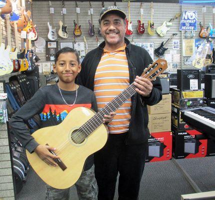 Our 'Play It Forward' program donates instruments into the hands of folks who otherwise could not afford a musical instrument.