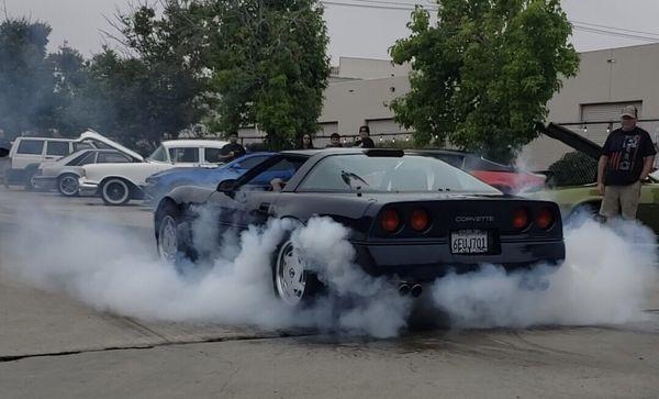 1989 Corvette burnout