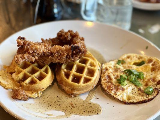 Chicken & Pumpkin Waffles