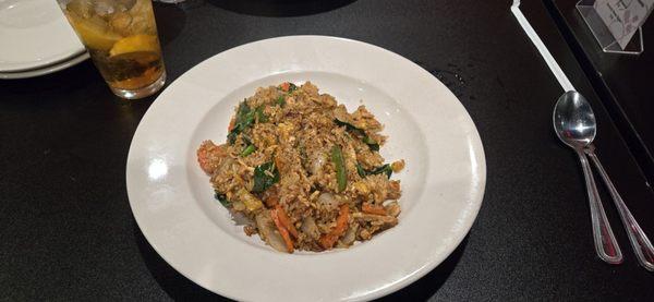 Basil Fried Rice with Chicken.