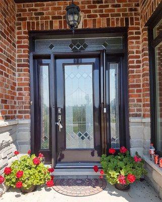 Retractable Screen Door For Front Doors: Our standard $449 Vanishing Screen Door  blends in with your doors frame with our standard colors