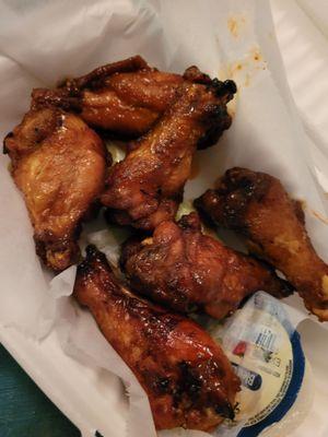 Mango habanero wings