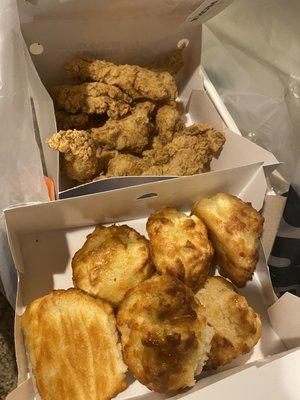 Chicken and biscuits