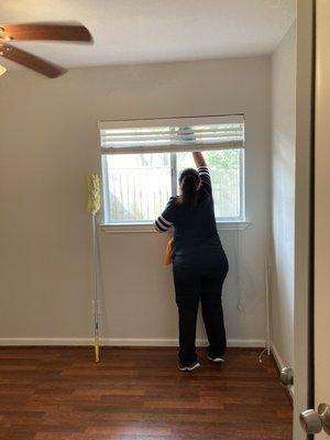 cleaning shutter and internal windows