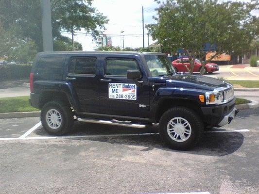 We rent Hummer H3's