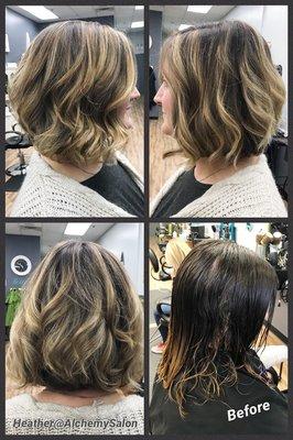 Great contrast Balayage