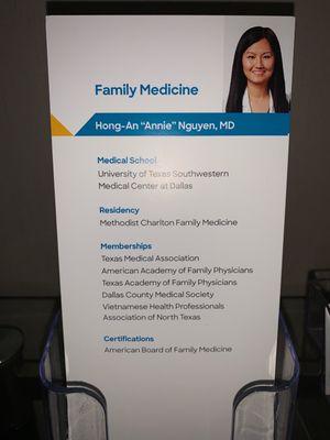 Dr Nguyen is an amazing provider and gives great personalized care. She is knowledgeable and has a bright Spirit.