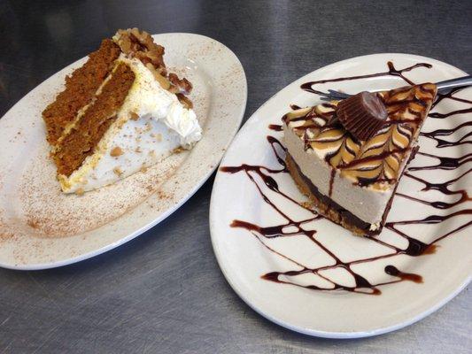 Carrot Cake and PB Pie