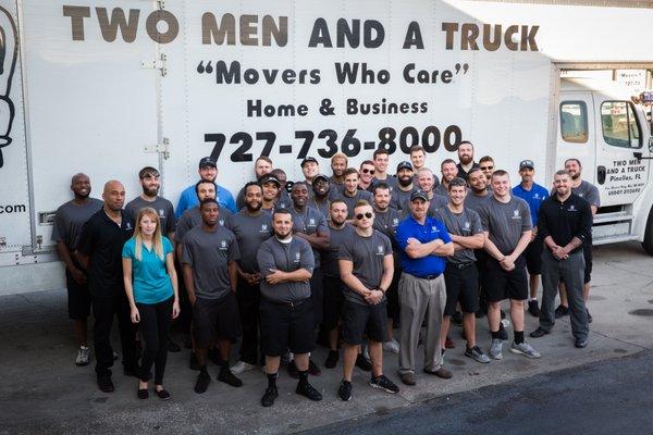 The Pinellas County team. Here to make sure your moving experience is seamless and stress-free!