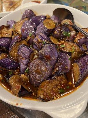 Eggplant with Garlic sauce - hit for the crowd