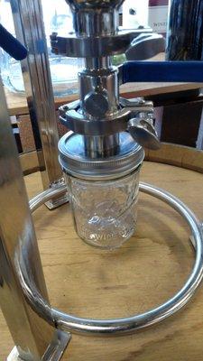 Canning jar yeast harvester Custom built by Nor Cal Brewing