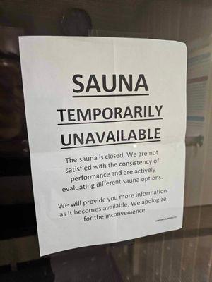 Broken Sauna!!