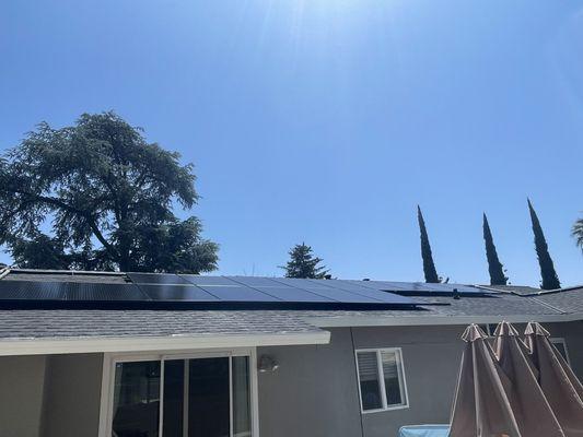 Cleaned Solar Panels.