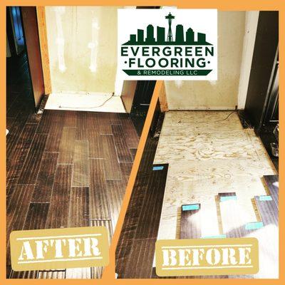 Evergreen flooring and remodeling