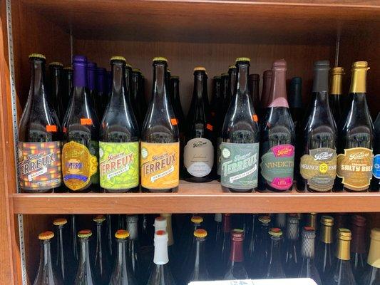 Bottles of craft beers from The Bruery.