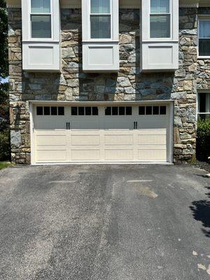 New garage door installation.