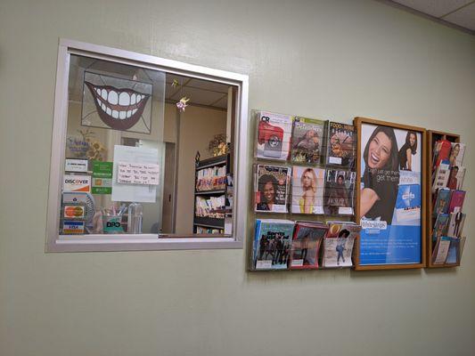 Reception area