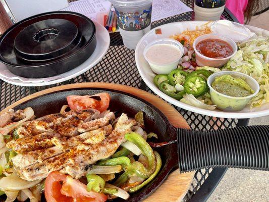 Chicken fajitas