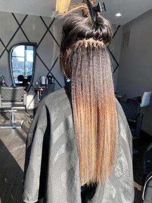 I-tips hair extensions installment